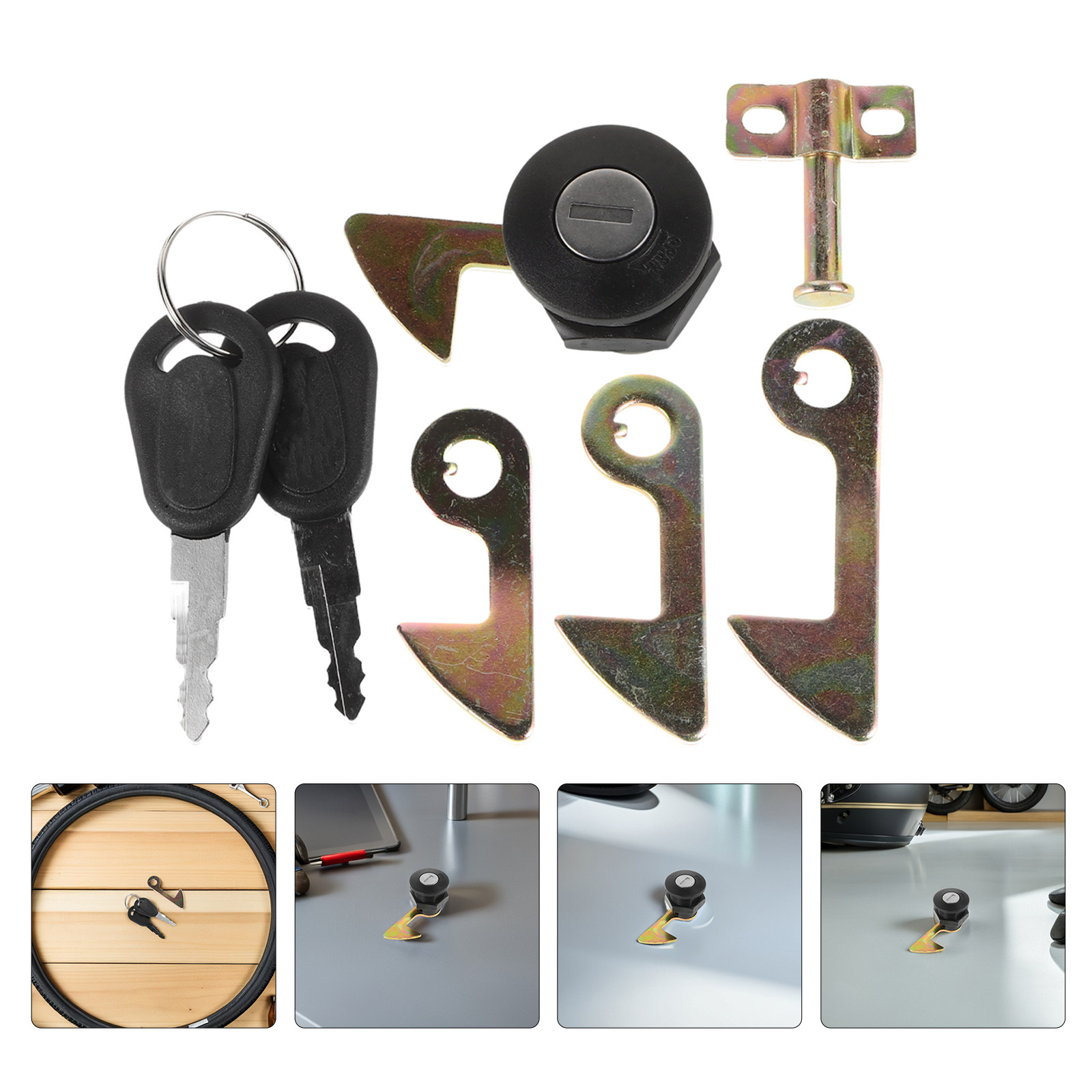 Lockbox Key Secure - 2 zestawy zamków do bagażnika motocykla